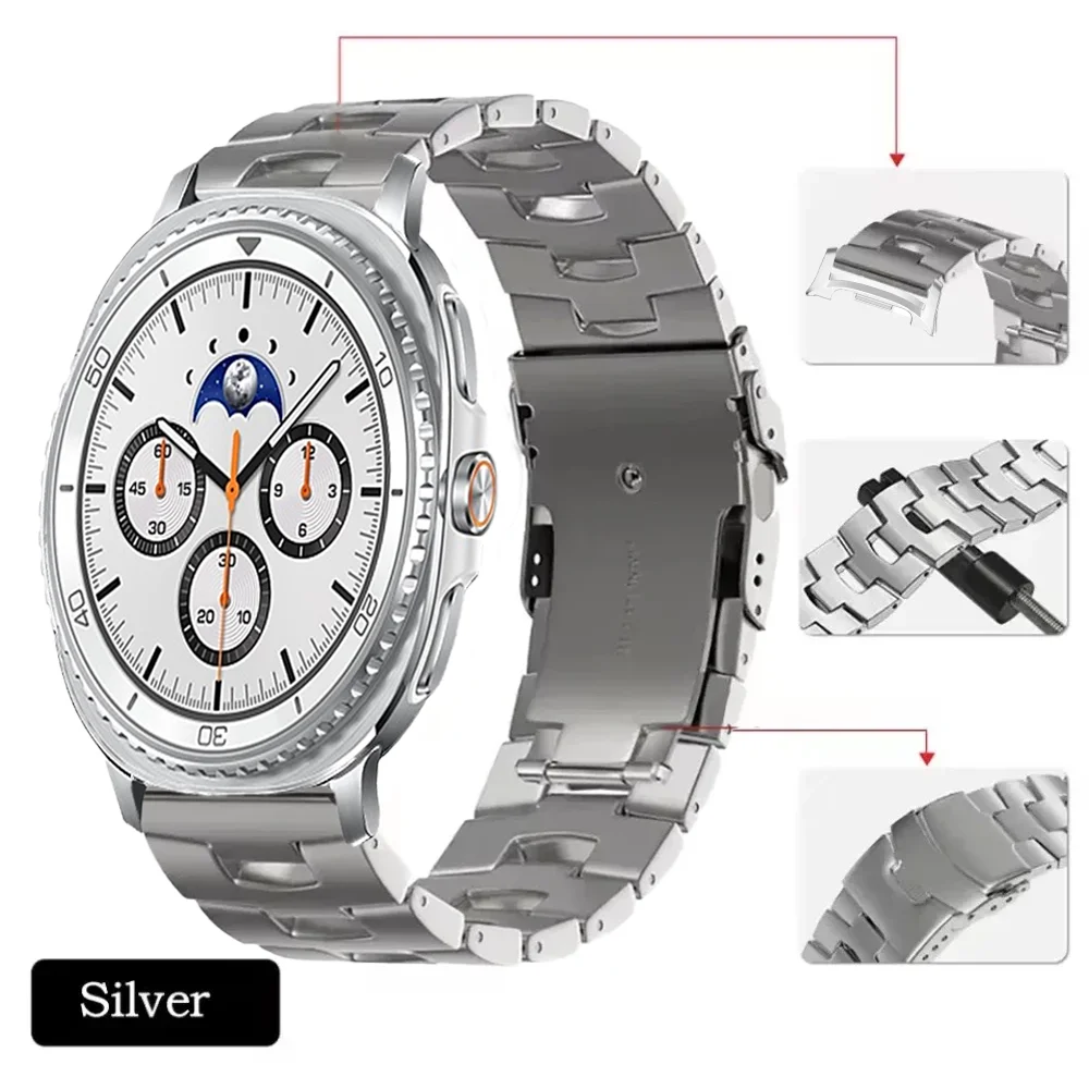 Titanium Band Bracelet for Smartwatch - Premium Wristband Strap