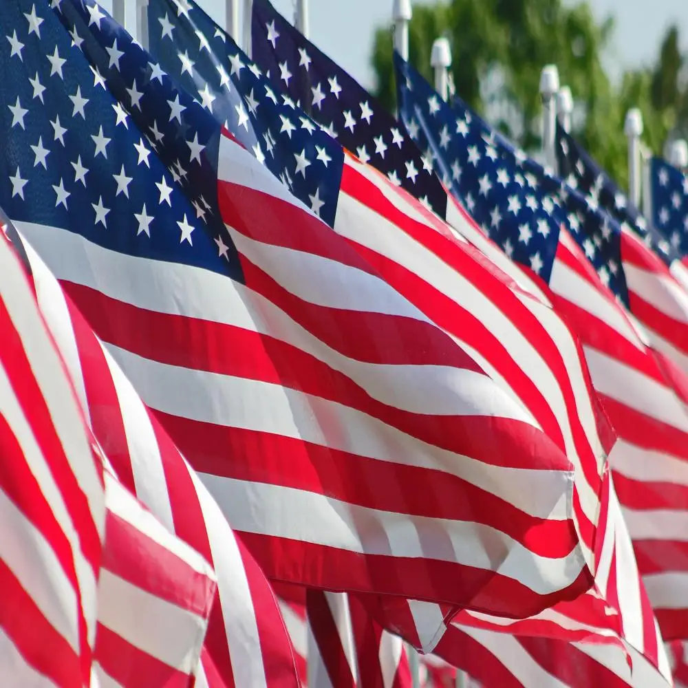 Large 90x150cm American Flag with Stars and Stripes Design
