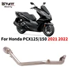 Slip On For Honda PCX125 PCX150 PCX 125 150 2021 2022 Motorcycle Exhaust System Front Link Pipe Escape Moto Muffler With Sensor