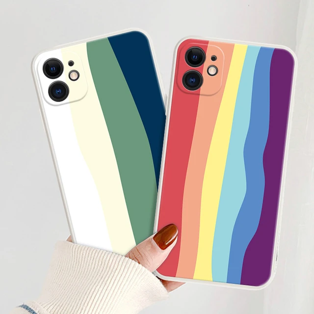 Rainbow Silicon Case iPhone 6 6s Plus Rainbow Case iPhone 7 8 