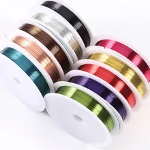 

0.3 0.4mm Colorfast Copper Wire For Bracelet Necklace Jewelry Making DIY Accessories Beading Cord String Findings Beading Wire