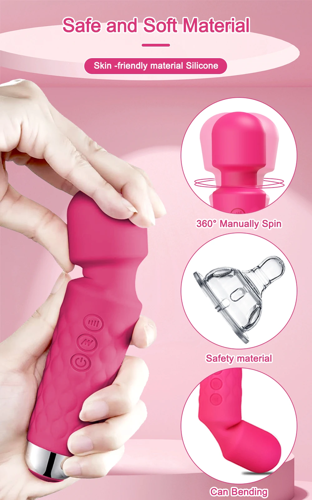 Mini puternic AV baghetă magică jucării sexuale feminine pentru femei adulți 18 G Spot stimulator clitoris vibrator masturbator masaj_voghion.com