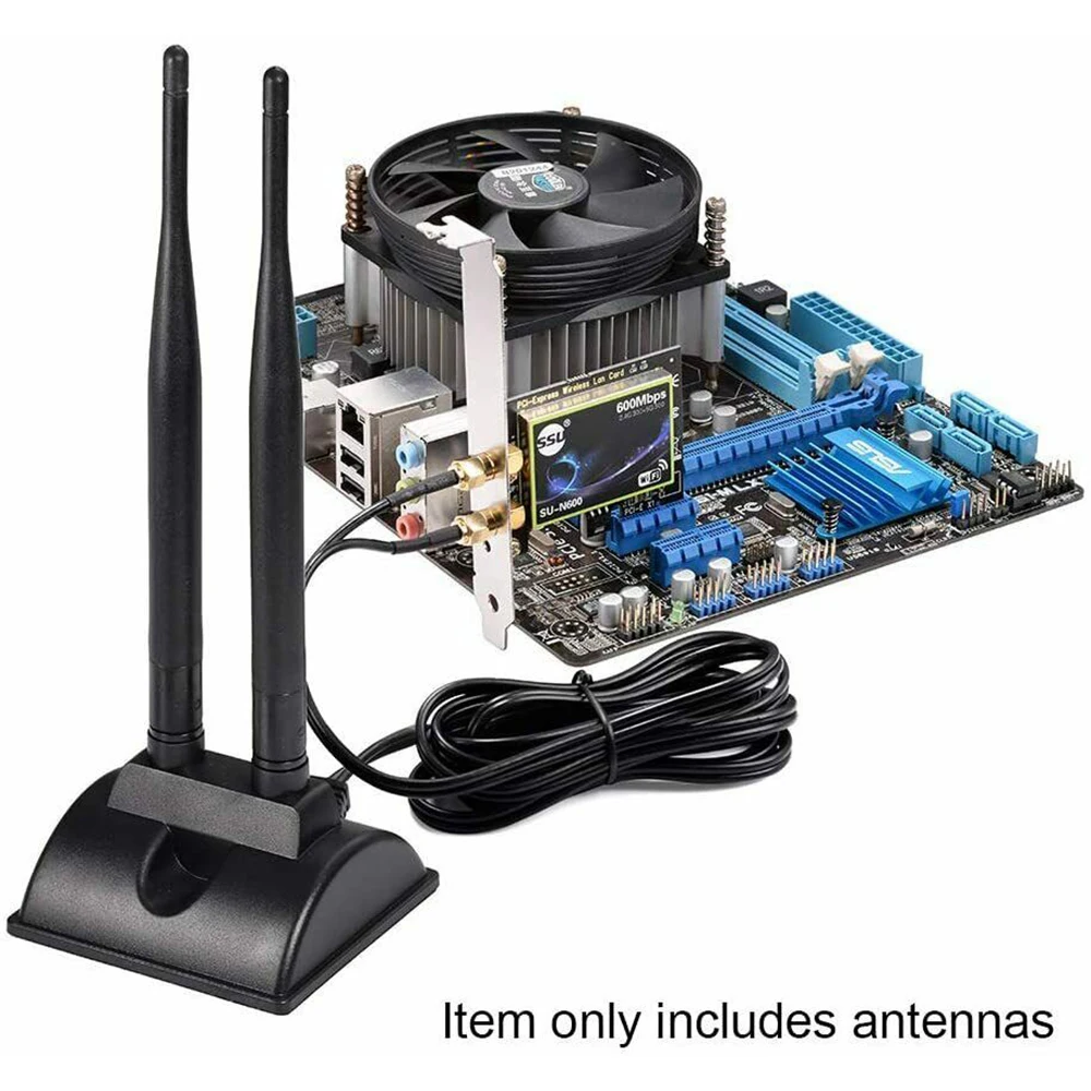 6dBi Helium Miner Antenna Dual 2.4GHz 5.0GHz 5.8GHz  For Network Card USB Wireless WiFi Router Hotspot Dual Glue Stick Antenna best antenna for rak miner