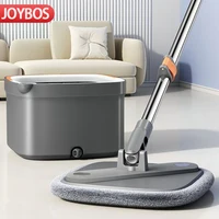 Hand Free Flat Floor 360 Spin Bucket Clean Mop Set Microfiber Sewage Water With Bucket Hand Free Household Lazy Cleaning Mop 1