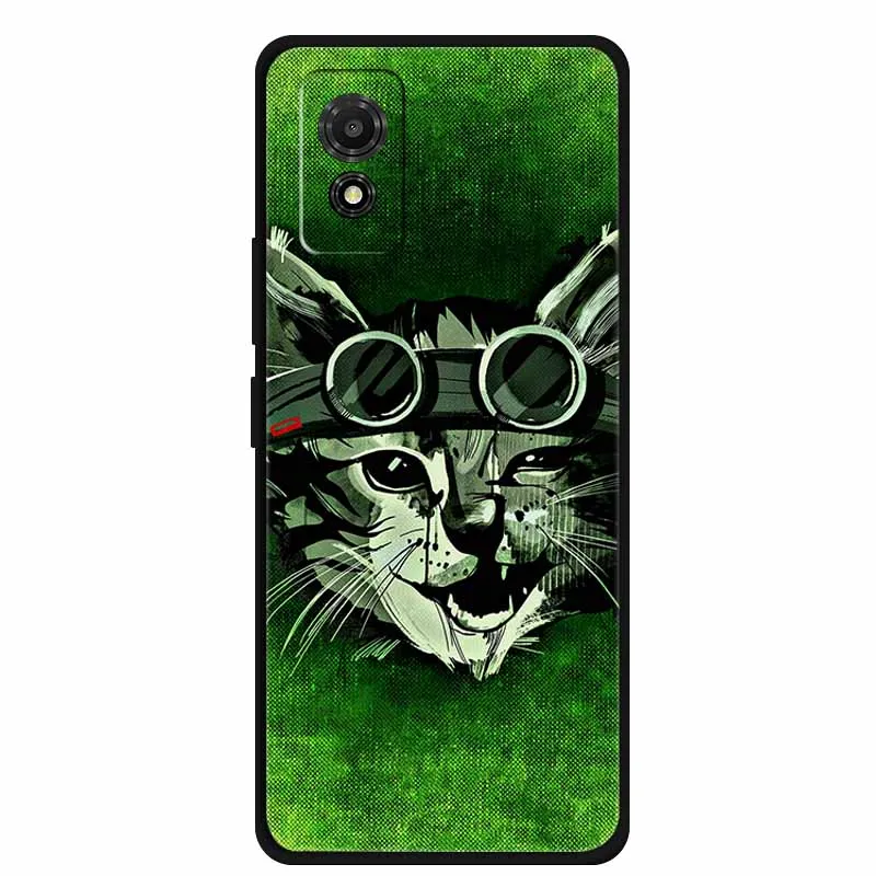 Artistic Cat Silicone Protective Phone Case - Stylish & Durable Bumper Protector