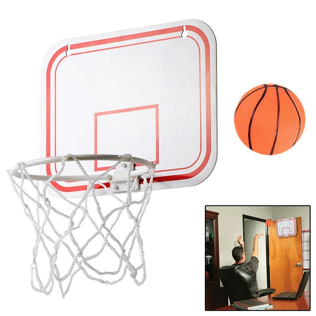 Canasta de baloncesto de plástico para niños, Mini canasta familiar de  27x21cm, juego de pared - AliExpress