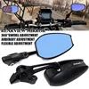 CNC Rear View Mirror For   Vulcan s 650 VN 650 VULCANS Motorcycle Universal Rear View MirrorCNC AluminumBlue Anti-glare Mirror 1