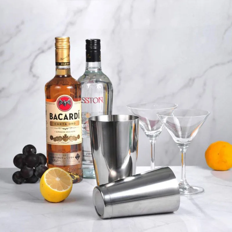 Cocktail Shaker 550ML/750ML Stainless Steel Cocktail Shaker Mixer Wine Martini Boston Shaker for Bartender Drink Party Bar Tools Cocktail