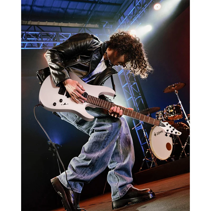 Donner-DMT-100ソリッドボディエレキギター,マット仕上げ,メタル