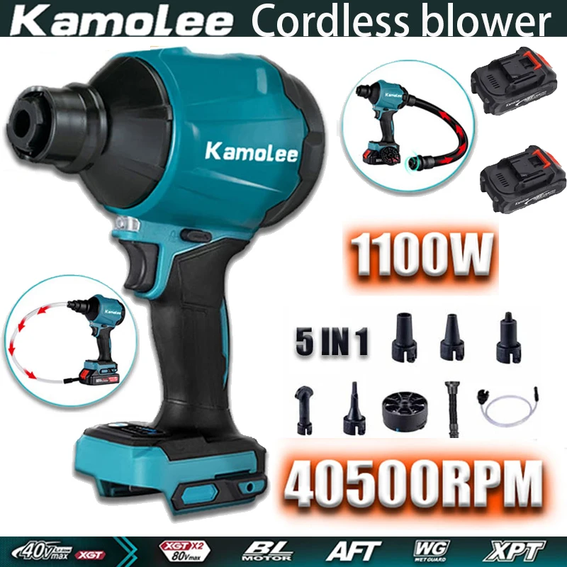 Kamolee 40500RPM 1100W Dust Removal Blower (various Models Can Be Selected) Can Be Used for Makita 18V Battery