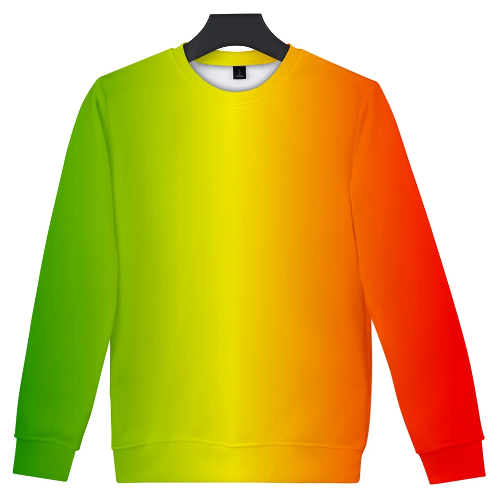 Felpa Verde Neon Da Uomo Felpa Con Cappuccio Capless Colorata Da Uomo Moda Harajuku Tuta 3D Con Stampa Arcobaleno Cappotti Giacca