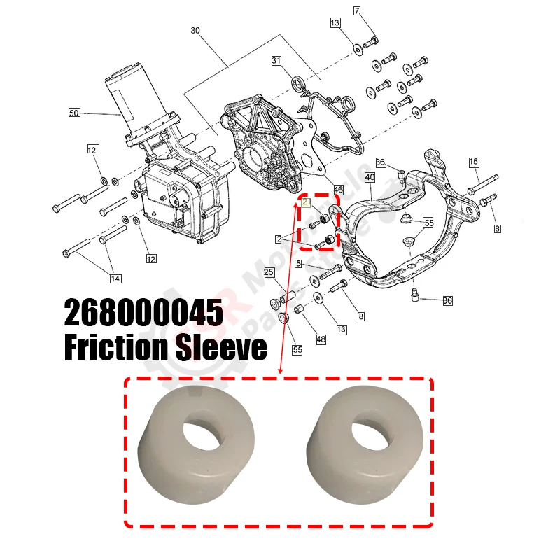 4PCS Friction Sleeve Fits Sea-Doo GTI GTX LTD IS RXT -X GTS WAKE PRO 130 155 215 260 Jet ski Parts 268000045