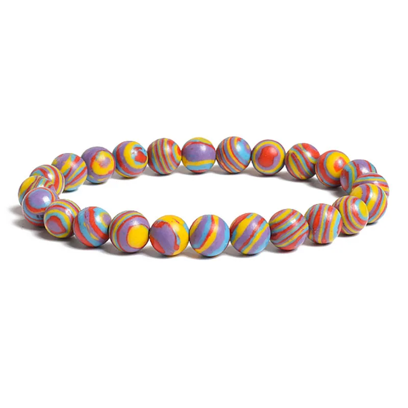 Bracciale Chakra In Pietre Naturali – Occhio Di Tigre E Lava, Elastico Regolabile 16-26 Cm, Unisex
