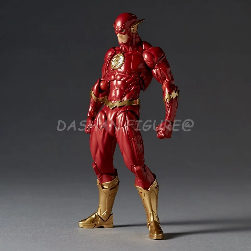 Revoltech The Flash Action Figure Barry Allen Figurine Movable PVC Collection Kaiyodo Amazing Yamaguchi Flashpoint Model Toys