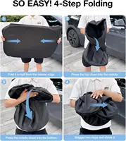 Windshield Sunshade Sun Blockage Foldable Heat Insulation Sunshade Storage Bag