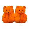 Cute Teddy Bear Plush Winter Slippers Wrapped in Heels Fun Indoor Floor Shoes Women's Gift Warm and Soft Cartoon Plush Animal Sl 2