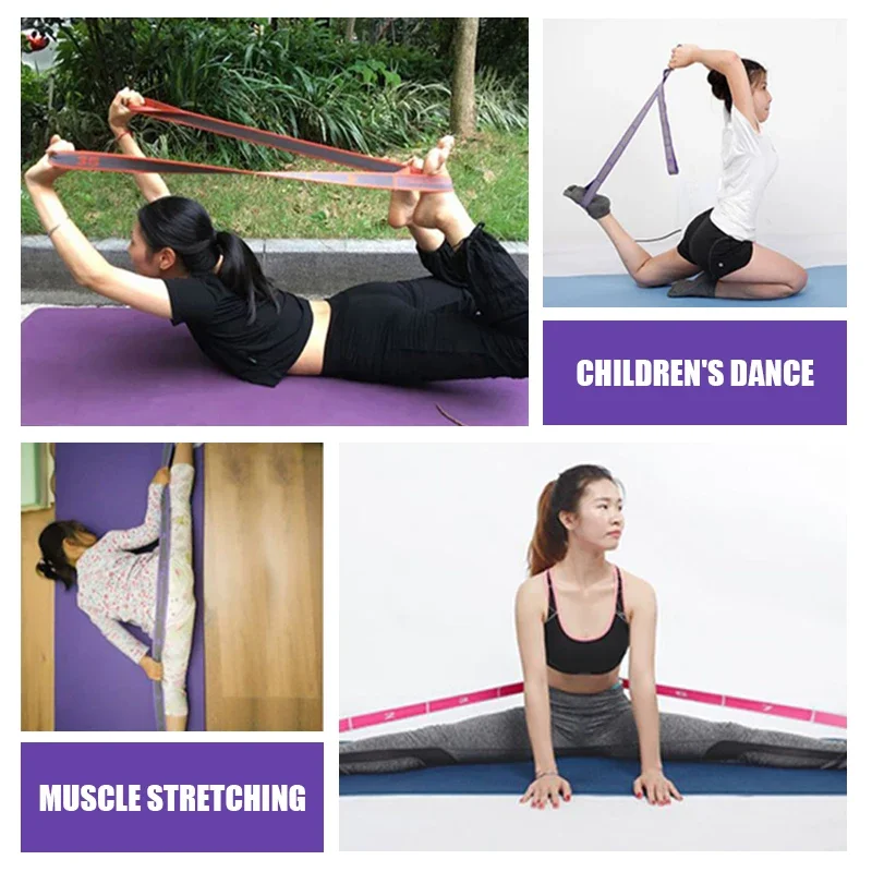 SXHWC Multi-Section Elastic Yoga Resistance Bands Adult Child Dance Training Gym Pilates Exercise Pull Strap Belt Fitness Sport fitness resistance band,fitness accessories