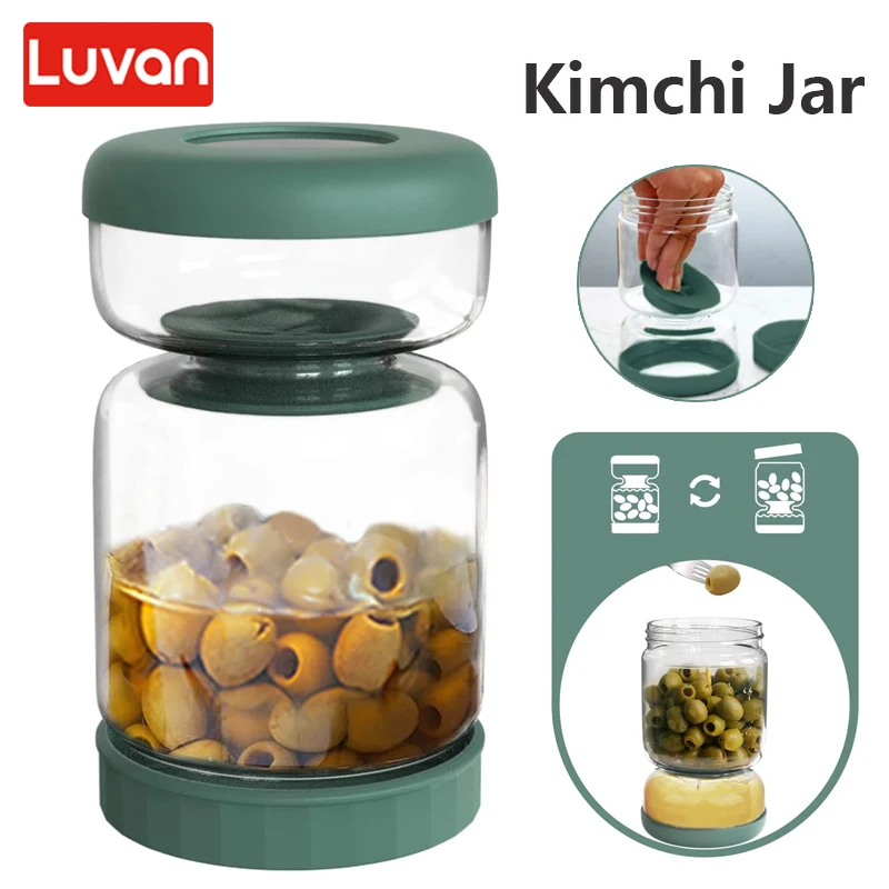 Vencer 2.5 Liter Traditional Glass Fermenting Jar With Lid and Pressure stone,Glass Fermentation Tank for Pickling Kimchi Sauerkraut,VHF-007 Vencer 2.5 Liter Traditional Glass Fermenting Jar With Lid and Pressure stone,Glass Fermentation Tank for Pickling Kimchi Sauerkraut,VHF-007
