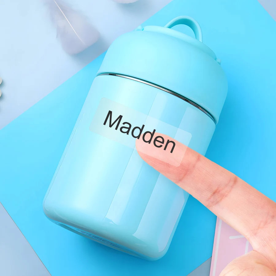 Name stickers for school customized labels multilingual text kids DIY crafts sports bottle marking