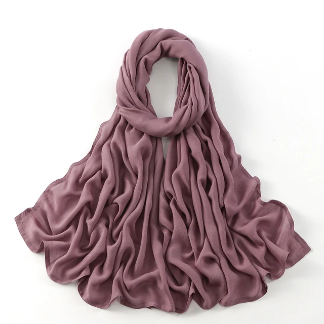 185*75 cm musulman Modal Hijab rayonne coton châles pour femmes mince plaine écharpe grande taille foulard islamique Turban bandeau