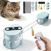 Cross-Border Hot-Selling Automatic Interactive Cat Toy Indoor Chasing Exercise Intelligence Stimulation Pet Manual Automatic Con 1
