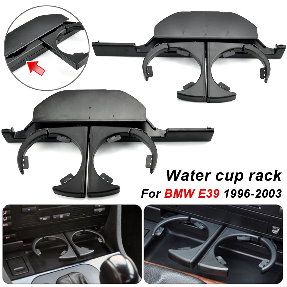 

Front Rear Dual Car Drink Cup Holder For BMW E39 520i 525i 528i 520d 1997-2003 51168184520 51168190205 51168190206