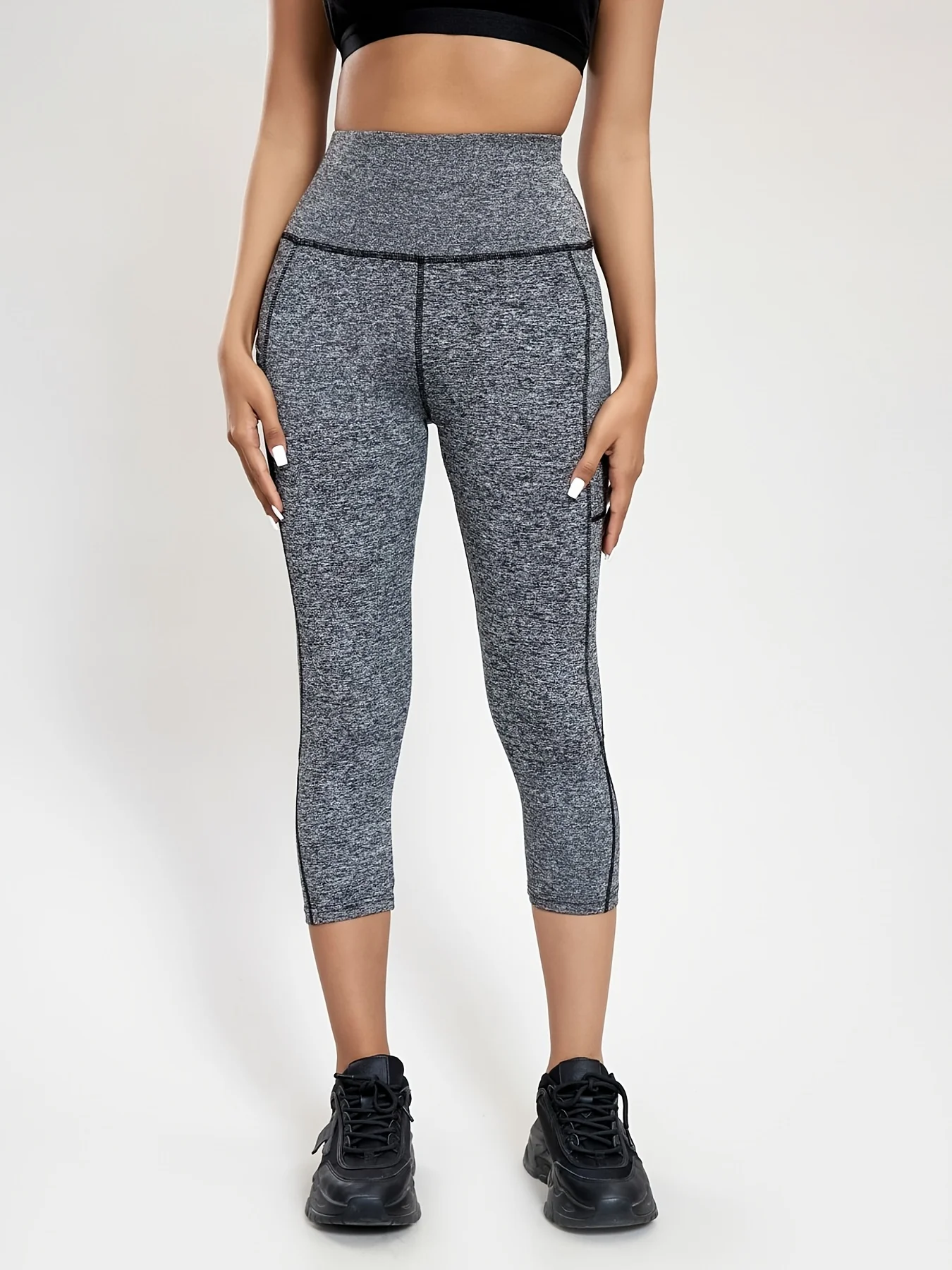 JSC Women Gym Shorts Leggings Tights Fitness Outfits Yoga Pants 3/4 Workout Sports Jogging Wear licras deportivas para mujer