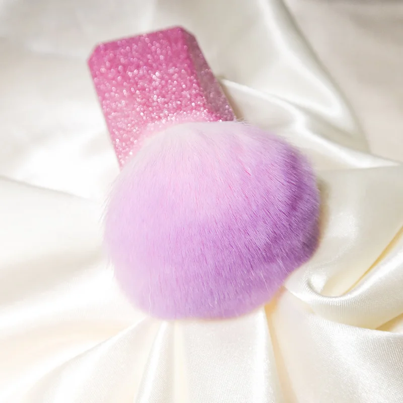 Nail Art Dust Brush Glitter Square Handle UV Painting Gel Cleaning Brushes Make Up Nail Art UV Powder Remover Manicure Tools 3