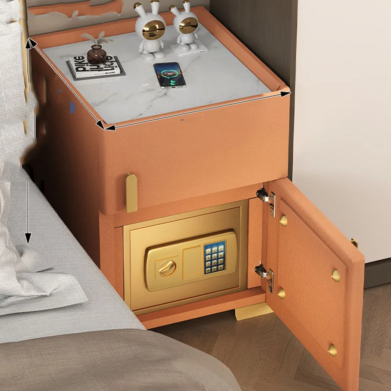 

Роскошная тумбочка, современный умный скандинавский боковой столик среднего века для спальни, гостиной, домашняя мебель