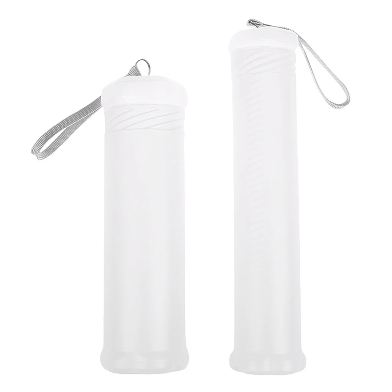 Cylinder Shape Student Supplies Pencil Case Pen Holder PP Portable Adjustable Pen Organizer Transparent 3