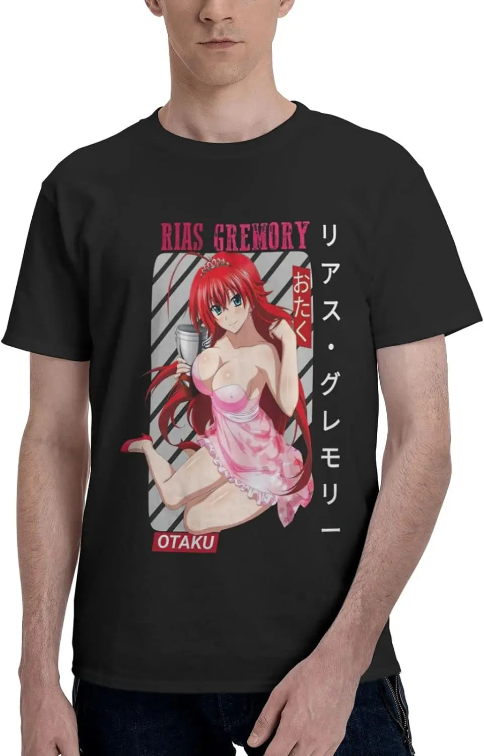 

Anime Highschool DxD Rias Shirt Cotton Crew Neck Fashion Tshirt for Men
