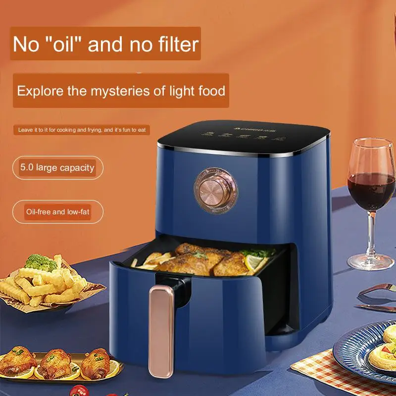 Large capacity air fryer household multi-functional electric fryer intelligent smokeless electric oven