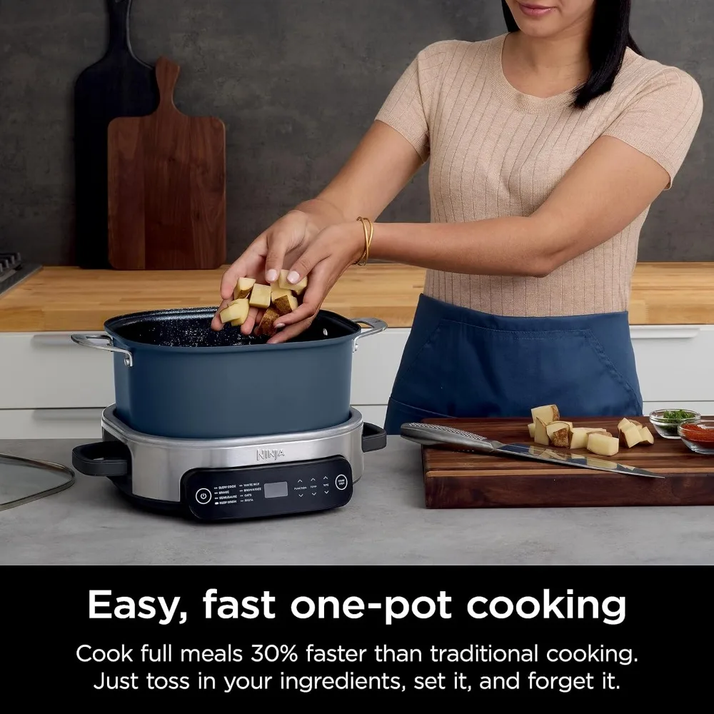 MC1101 Foodi Everyday Possible Cooker Pro, 8-in-1 Versatility, 6.5 QT, One-Pot Cooking, Replaces 10 Cooking Tools