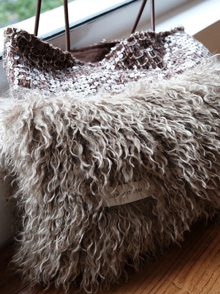 New Faux Fur Wool Boston Handbag 2025 Winter Warm Plush Tote Bag Simple Versatile Women's Autumn Winter Shoulder Crossbody Bag