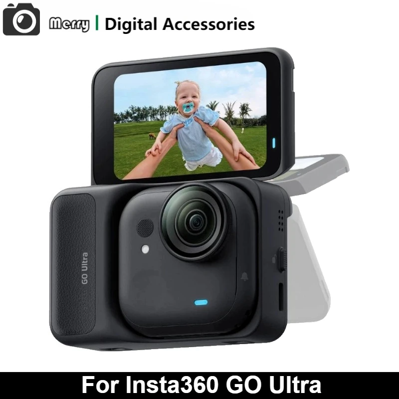 Genuine For Insta360 GO Ultra 4K60fps Magnetic Action Camera 53g Ultra-Light with 156° FOV and 2.5" Flip Touchscreen