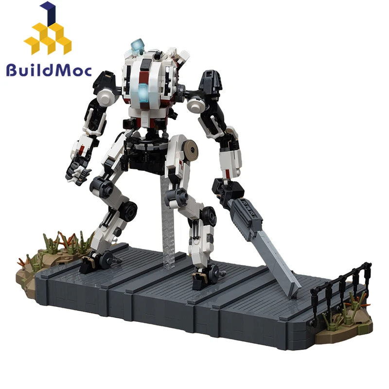 

BuildMoc высокотехнологичный Ронин-класс Титан Фоллз Набор строительных блоков меч робот мейка идея кирпича игрушка для детей подарок на день рождения