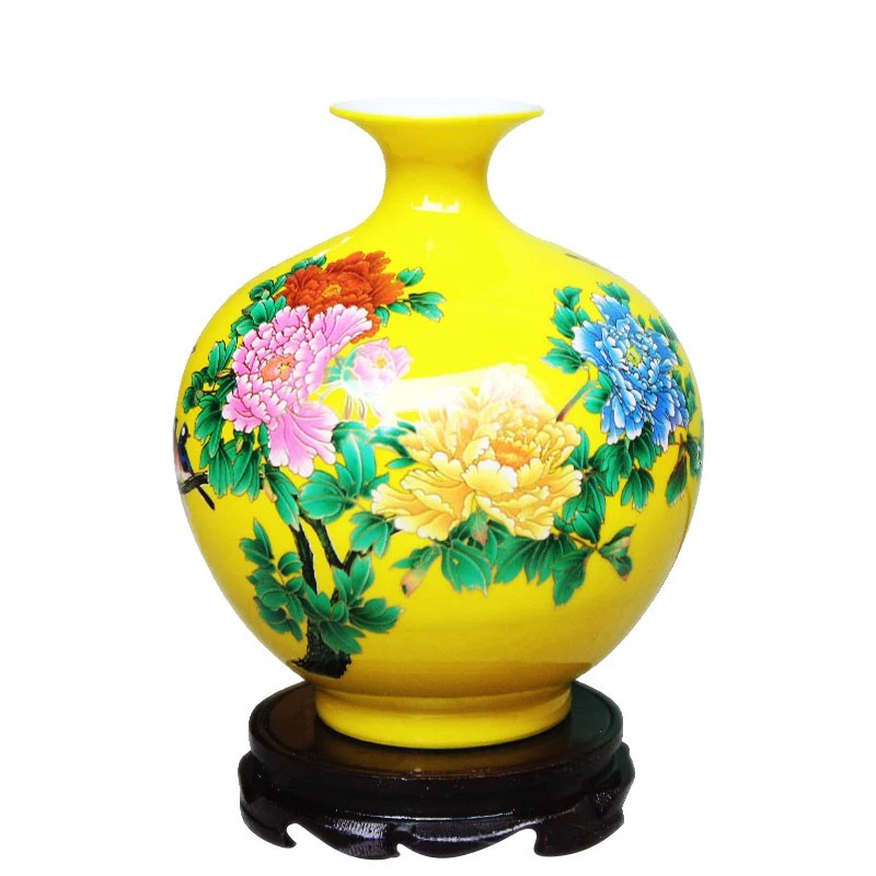 

Jingdezhen Ceramic, Pomegranate Vase, Flower Arrangement, Chinese Home Decoration, Living Room, TV Cabinet, Artwork and D