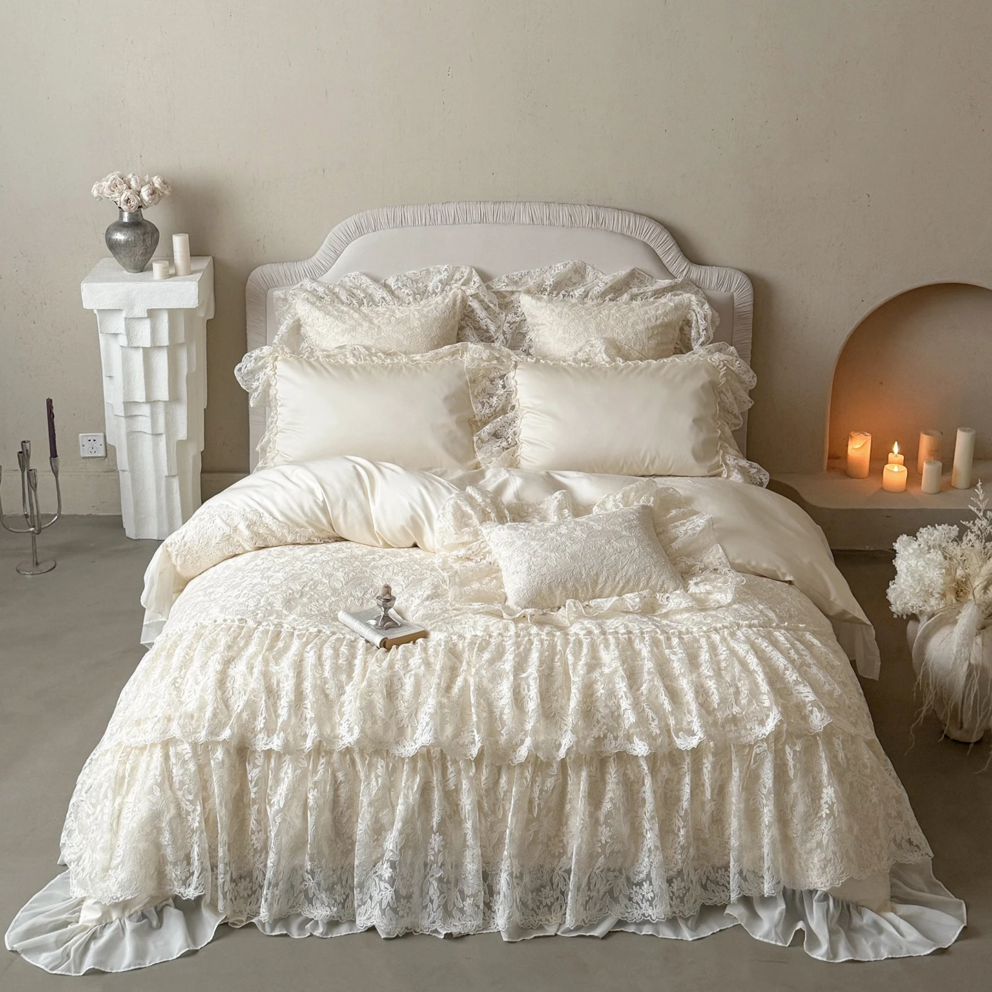 Princess Lace Egyptian Cotton Bedding Set 1