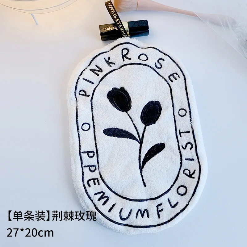 Thickened Flower Perfume Style Towel Bathroom Kitchen Quick-drying Creative Absorbent Towel Household Hotel Hanging Hand microfiber towel,cotton towel,hand towel,microfiber hand towel