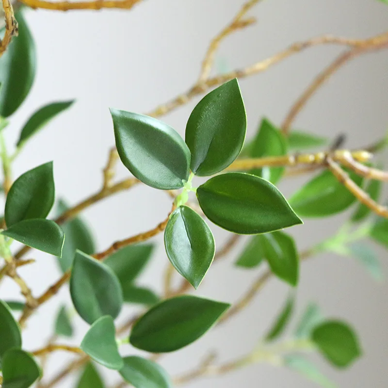 73CM Ficus Blatt Künstliche Pflanze Ficus Zweig Grünes Blatt Heimtextilien Innenmodell Zimmer Blumenarrangement Dekoration – Detail 3