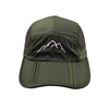 Mountain Embroidery Stripe Foldable Trucker Cap Men Sun Protection Summer Adjustable Men Baseball Cap Dad Hat 5