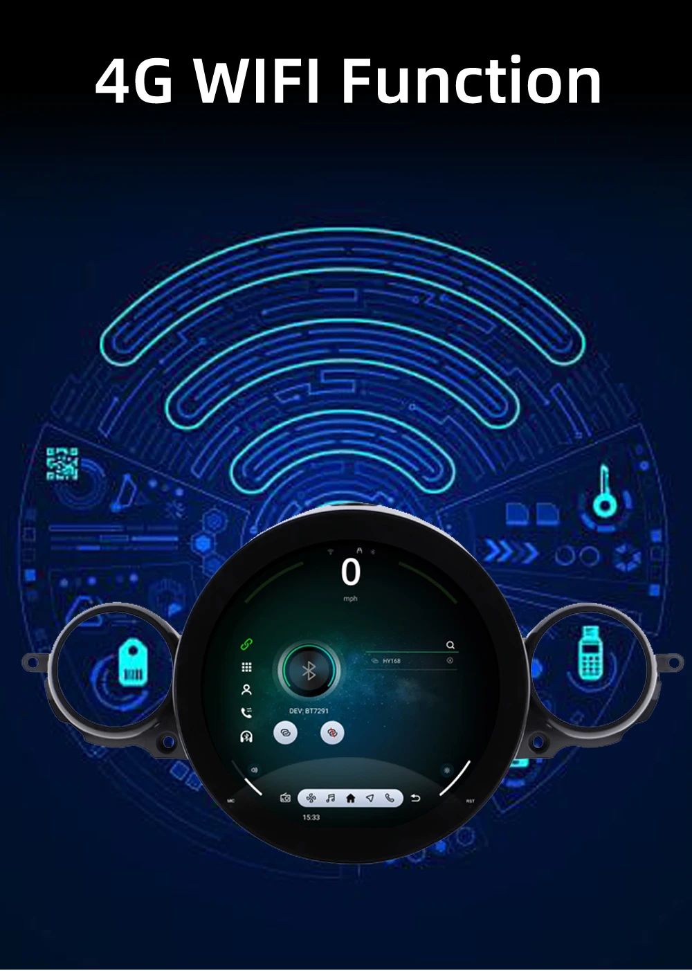 Android Car Radio for BMW MINI R56 R60 2007-2016 Multimedia Player Supports CarP