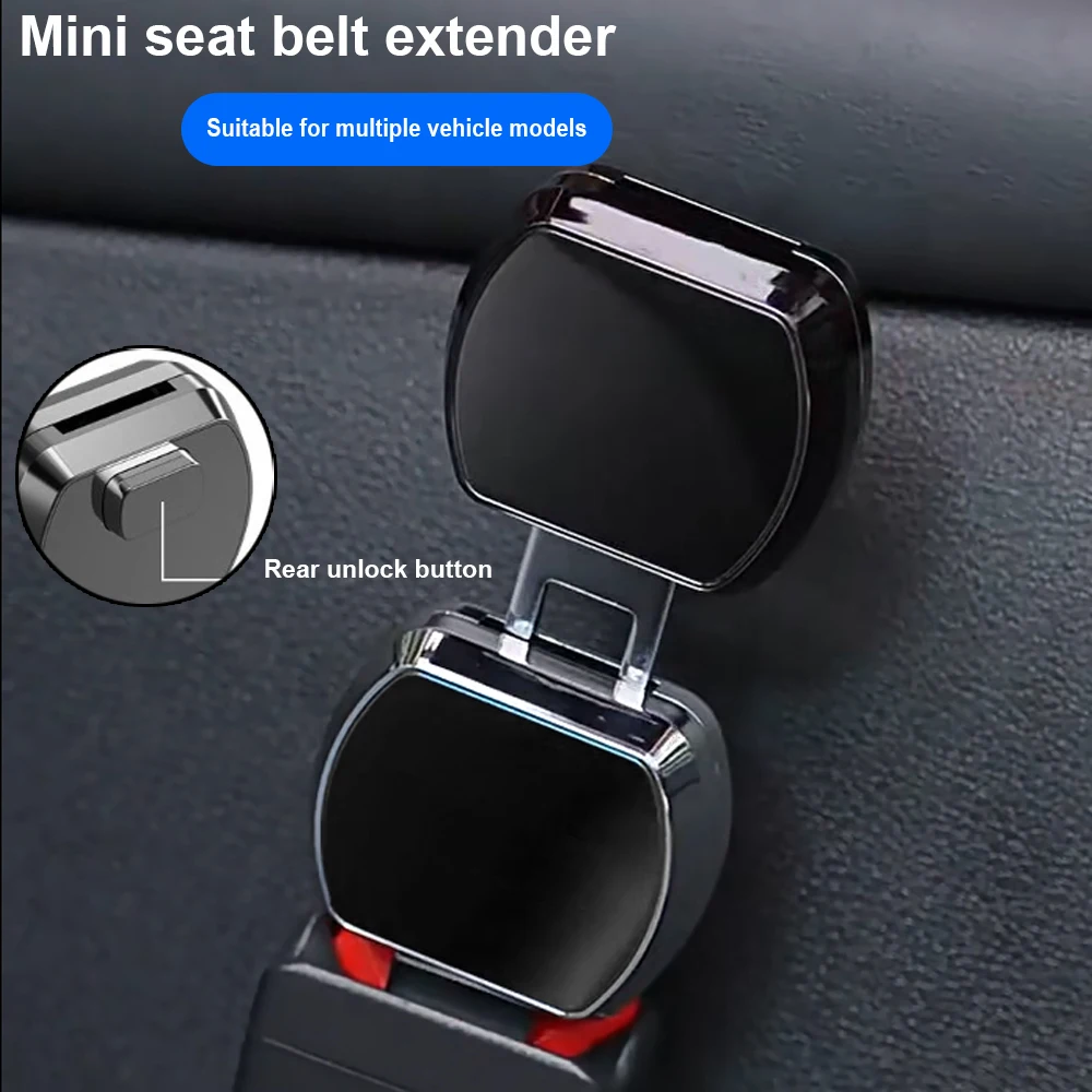 1/2pcs Car Seat Belt Extension Plug Buckle Seatbelt Clip Adjustable Extender For Tesla Jeep Renegade Car Safety Seatbelt Lock