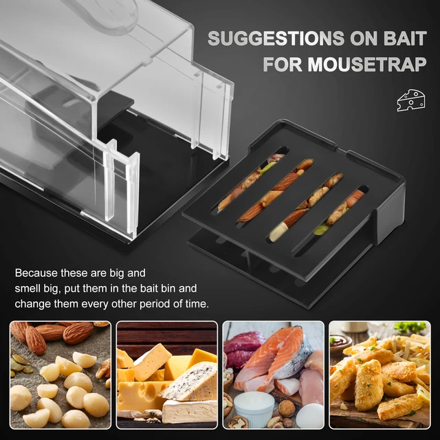 Nincs Kill Rats Cage Új, Újrahasznosítható Egércsapdák Egér Egércsapda Otthoni Kerti Egerek Számára - Image 4