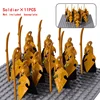 MOC Medieval Dwarf Warrior Elves Knights lotr Figures Building Blocks Accessories Armor Shield Weapon DIY Toys For Children gift 5