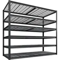 Heavy Duty Garage Shelving 3500LBS Load Capacity 6 Tier Adjustable Metal Storage Rack Industrial Shelves Office Home Gym 2