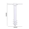3/5 Spin Inserts Spiral Umbrella Plug with Hook Spike Auger Keep Holder Windproof Sunshade Bracket Equipment for Sand Soil Grass 5