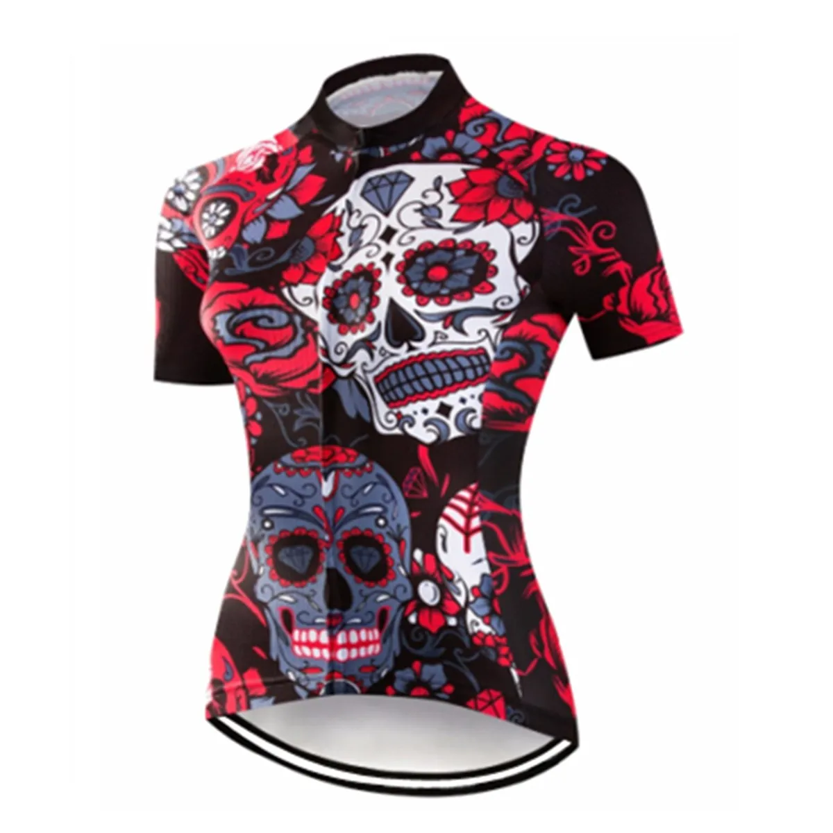 Women's Cycling Jersey Short Sleeve Bike Shirt Full Zipper Road Bicycle Biking Tops with Rear Pockets 6