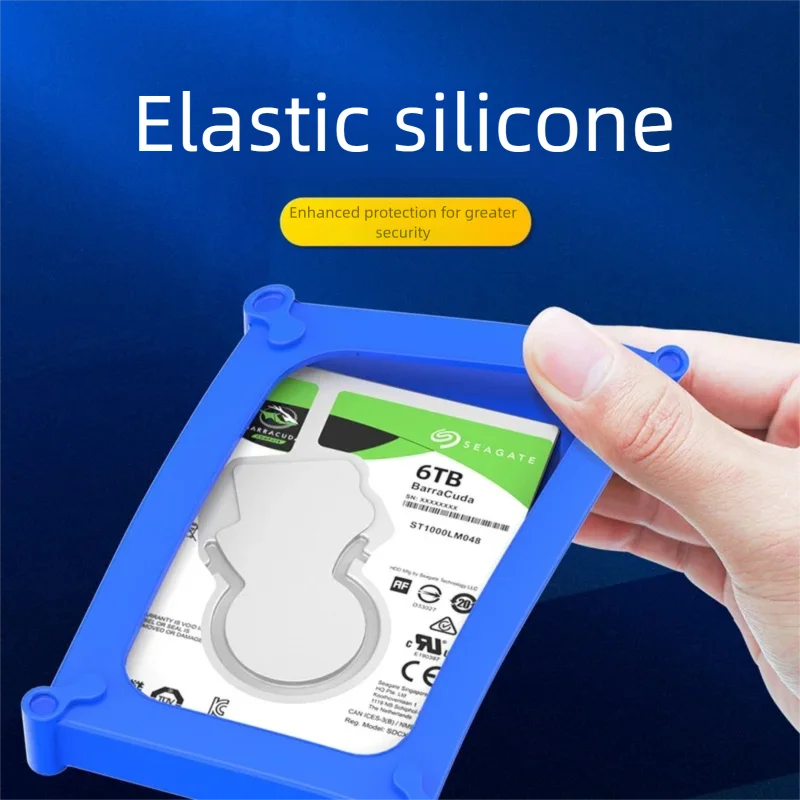 Universal Silicone Protective Cover for 2.5 & 3.5 Hard Drives - Shockproof and Durable Design