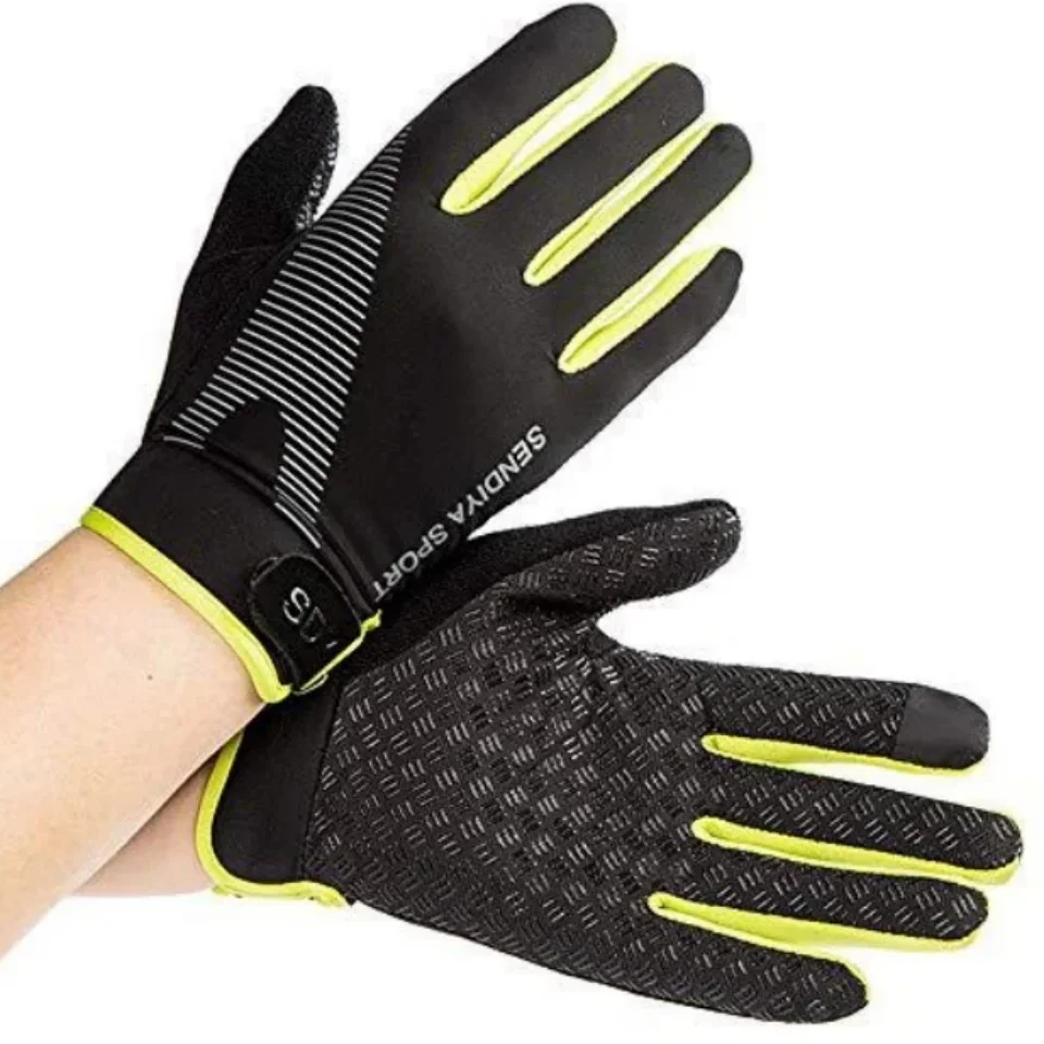Summer Sunscreen Gloves Cycling Ice Silk Breathable Quick- Drying Soft Thin Outdoor Sports Fishing Non-slip Touch Screen Gloves